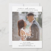 Save the Date Einladung zur einfachen Hochzeit (Vorderseite)