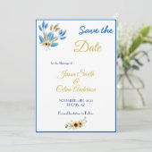 Save the Date Einladung zur Hochzeit (Stehend Vorderseite)