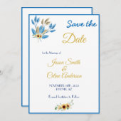 Save the Date Einladung zur Hochzeit (Vorne/Hinten)