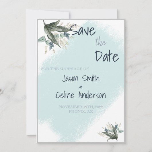 Save the Date Einladung zur Hochzeit (Vorderseite)