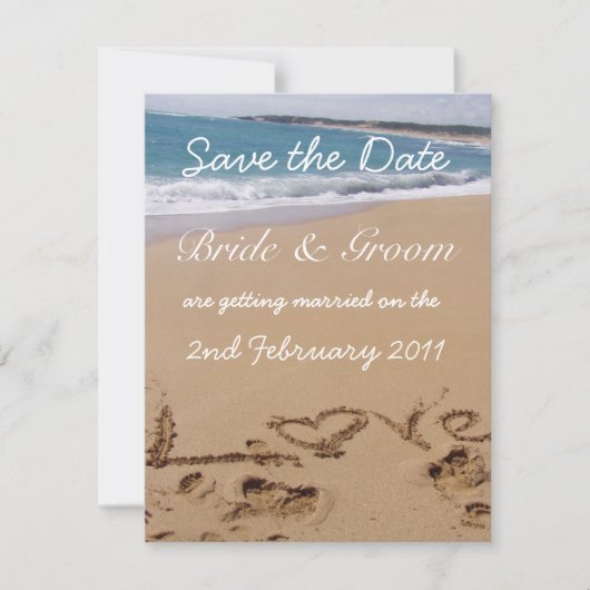 Save the Date Einladung zur Hochzeit (Vorderseite)