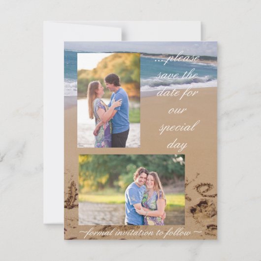 Save the Date Einladung zur Hochzeit (Rückseite)