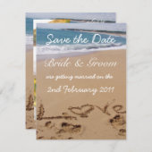 Save the Date Einladung zur Hochzeit (Vorne/Hinten)
