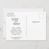 Save the Date Einladung zur Hochzeit (Rückseite)