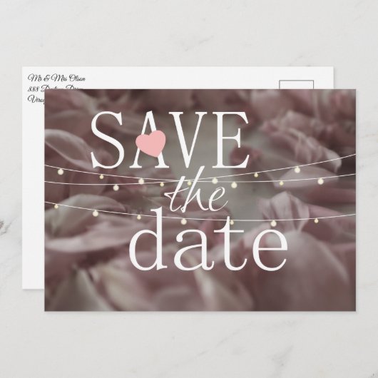 Save the Date Einladung zur Hochzeit (Vorne/Hinten)