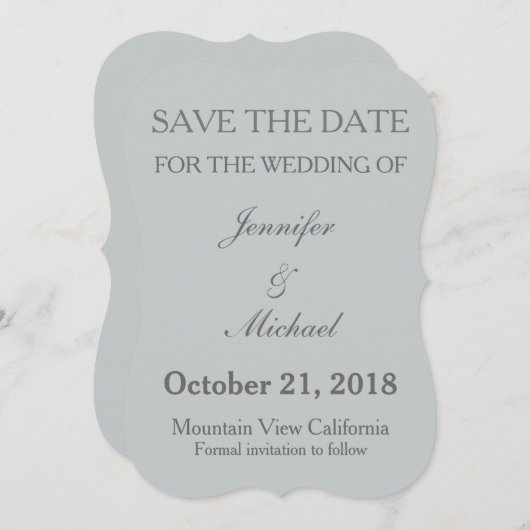Save the Date Einladung zur Hochzeit (Vorne/Hinten)