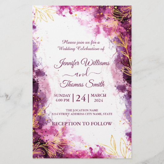 Save the Date Einladung zur Hochzeit Flyer (Vorne)