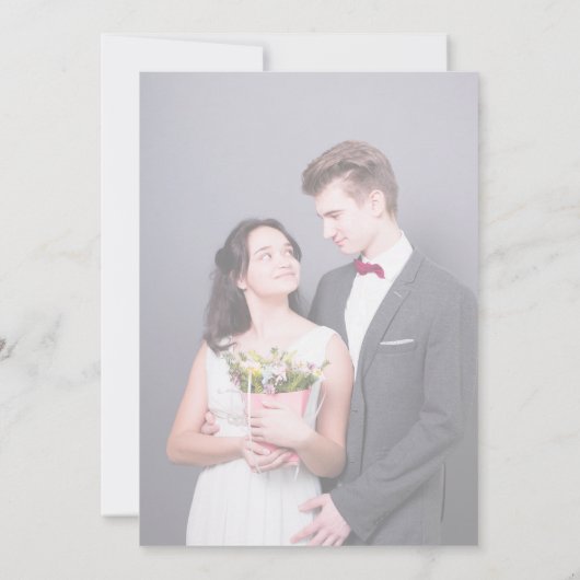 Save the Date Einladung zur Hochzeit, Minimalistis (Rückseite)