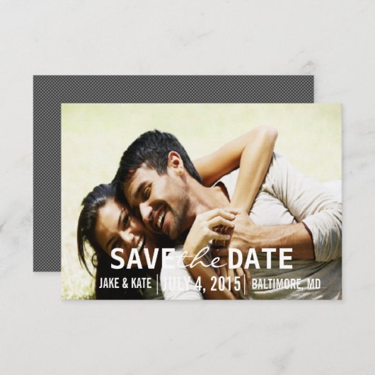 Save the Date/Einladung zur Hochzeit | Wir Save The Date (Vorne/Hinten)