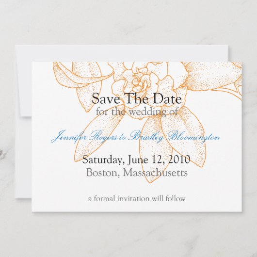 Save the Date Einladung zur Hochzeitsankündigung (Vorderseite)