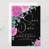 Save the Date Einladung zur Schwarzen Flora (Vorne/Hinten)