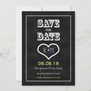 Save the Date Einladung zur Tafel oder Tafel