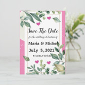 Save the Date Einladung zur Widmung (Stehend Vorderseite)