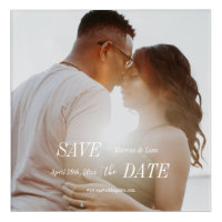 Save the Date Einladungen - Moderne Letterhead-Tür