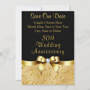 Save the Date Einladungen zum 50. Hochzeitstag
