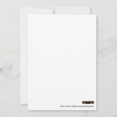 Save the Date Einladungs-Bildlaufankündigung Einladung (Rückseite)