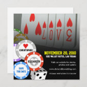 Save the Date Einladungskarte Liebe 5 (Vorne/Hinten)