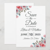 Save the Date Einladungskarten (Vorne/Hinten)