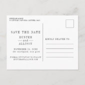 Save the Date Einladungspostkarte (Rückseite)