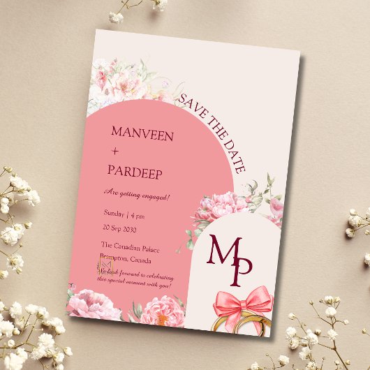 Save the Date Einladungsvorlage für Elegance Einladung