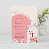 Save the Date Einladungsvorlage für Elegance Einladung (Stehend Vorderseite)