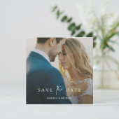 Save the Date Einladungvorlage Hochzeit mit Foto (Stehend Vorderseite)