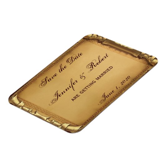 Save the Date einmal Magnet (Linke Seite)