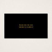 Save the Date Einsteckkarte (Rückseite)