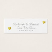 Save the Date Einsteckkarte . Hochzeit weiß (Vorderseite)
