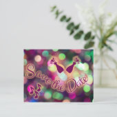 Save the Date Einweis! Postkarte (Stehend Vorderseite)