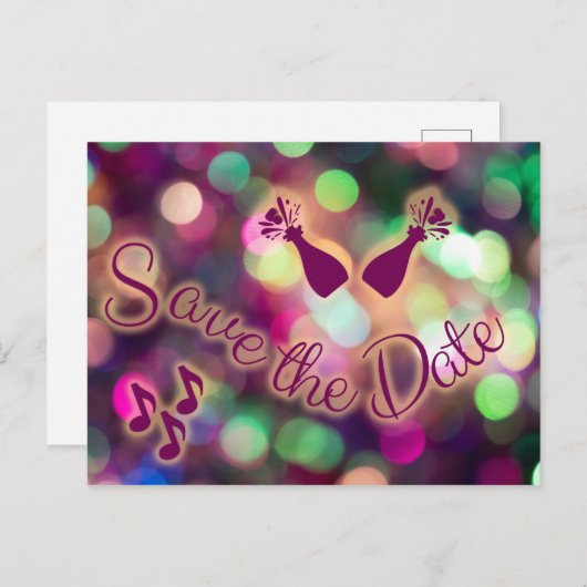 Save the Date Einweis! Postkarte (Vorne/Hinten)