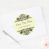 Save the Date Elegant Cornucopia Art Sticker (Umschlag)