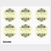 Save the Date Elegant Cornucopia Art Sticker (Blatt)
