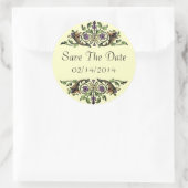 Save the Date Elegant Cornucopia Art Sticker (Tasche)