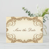 Save the Date Elegant Einladung (Stehend Vorderseite)