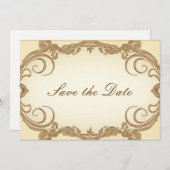 Save the Date Elegant Einladung (Vorne/Hinten)