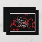 Save the Date Elegant Formal Rot (Vorne/Hinten)