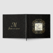 Save the Date Elegant Gold Foil Dots Skript ausseh Gästebuch (Voll)