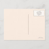 Save the Date Elegant Monogram Burgundy Postkarte (Rückseite)