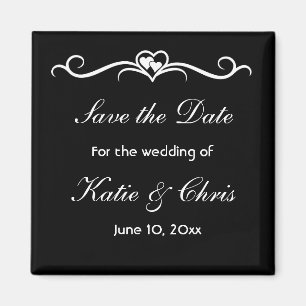 Save the Date elegant und elegant Magnet
