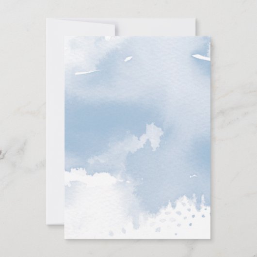 SAVE THE DATE elegante, blass gestrichene Wasserfa (Rückseite)