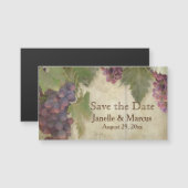 Save the Date Elegante Rustikale Weinkellerei Fall Magnetkarte (Vorne/Hinten)