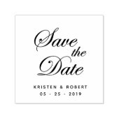 Save the Date Elegante Script-Briefmarke Permastempel (Design)