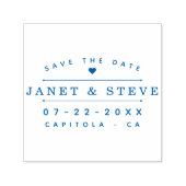 Save The Date | Elegante Typografie & Sweet Heart Permastempel (Design)