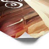 Save the Date Elegante Wedding Engagement Party Poster (Ecke)