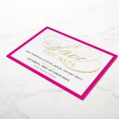 SAVE THE DATE elegantes extravagantes Drehbuch, Ho Folieneinladung (Gedreht)