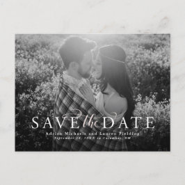 Save the Date elegantes Foto Postkarte