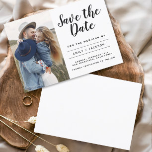 Save the Date Elegantes Minimalistisches einfaches