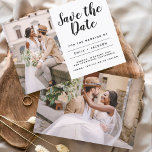 Save the Date Elegantes Minimalistisches einfaches<br><div class="desc">Modernes und elegantes Minimalistisches Foto Save the Date Hochzeitskarte. Die Save the Date einladende Einladungskarte beinhaltet eine moderne,  handgeschriebene Schrifttypografie mit einem schicken und schlichten Design,  mit dem Sie Ihre individuelle Verlobung-Fotografie hinzufügen können.</div>