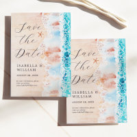 Save the Date Elegantes Strandbild